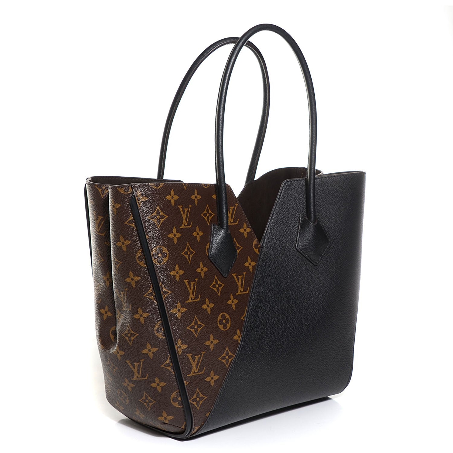 Louis Vuitton Calfskin Monogram Kimono Tote Black 3 of 8