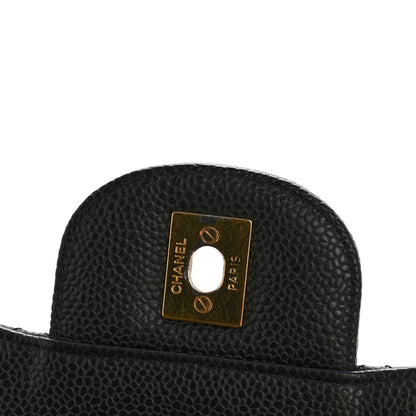 Chanel Caviar Quilted Jumbo Single Flap Black 11 of 13