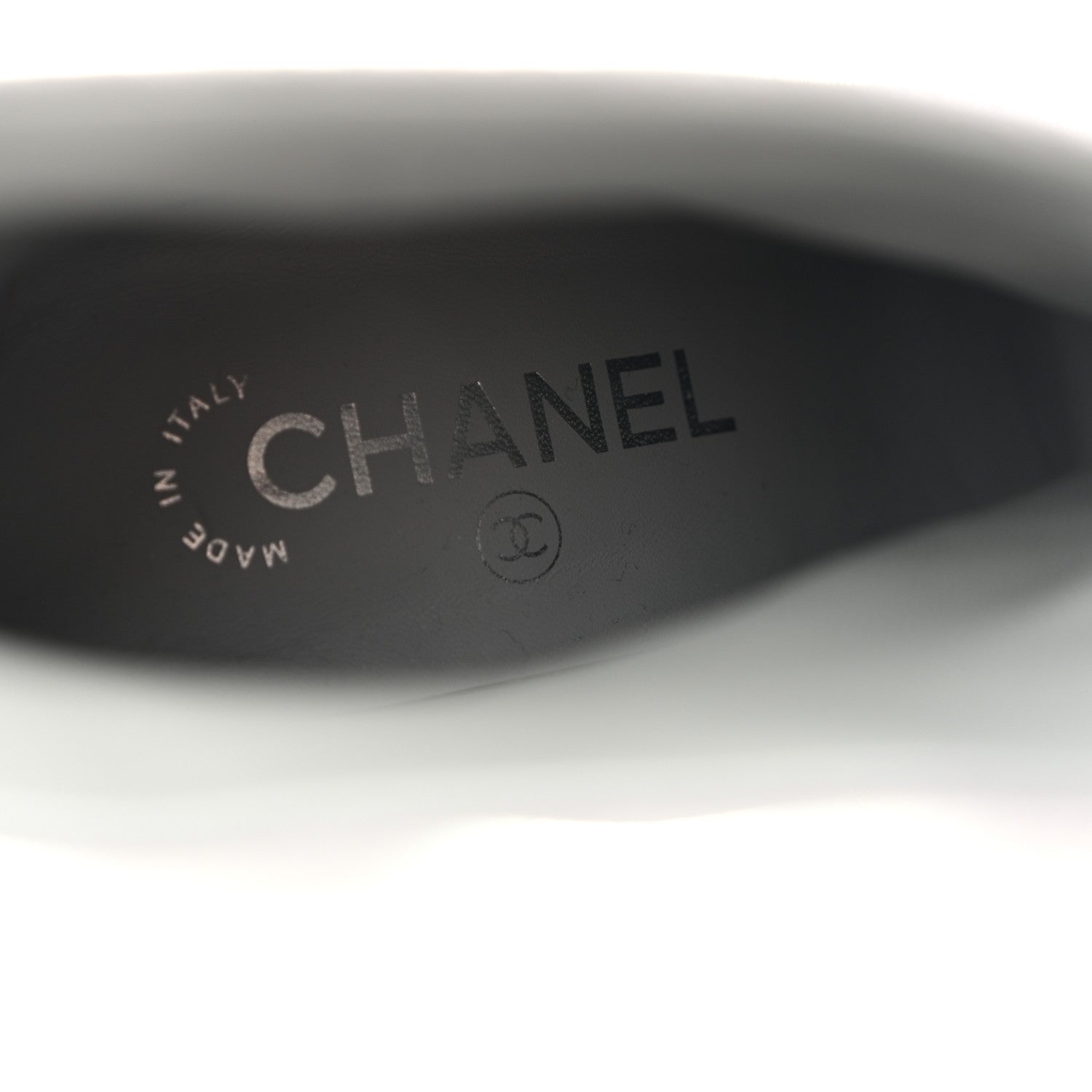 Chanel Suede Calfskin CC Short Boots 37.5 Grey 7 of 11