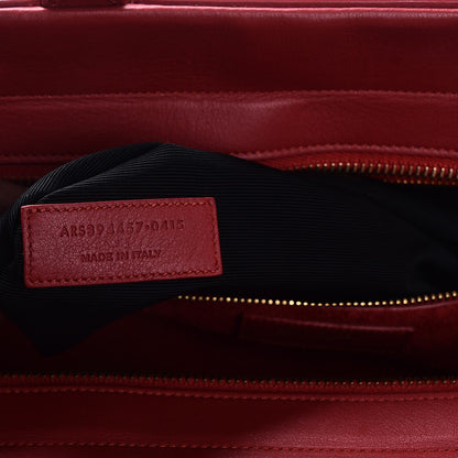 Saint Laurent Calfskin Medium Rive Gauche Cabas New Red 8 of 8