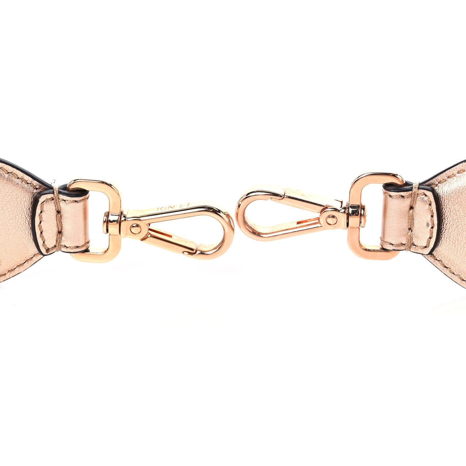 Fendi Vitello Laminato FF 1974 Embossed Strap You Rame 3 of 6