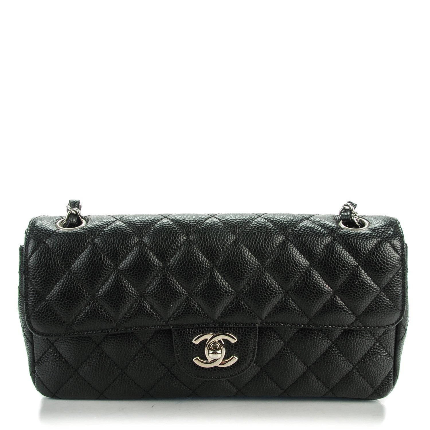 Chanel Caviar Quilted East West Flap Black 1 of 1