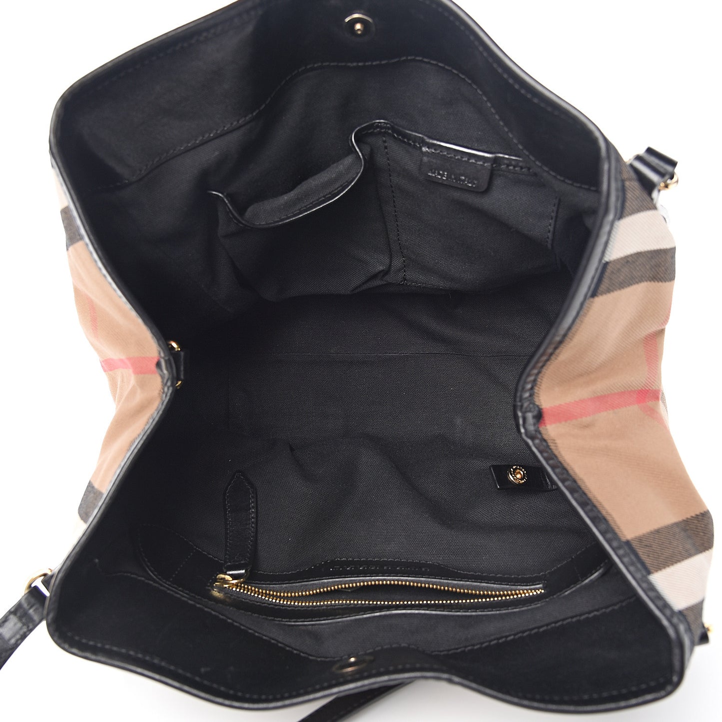 House Check Small Canterbury Tote Black