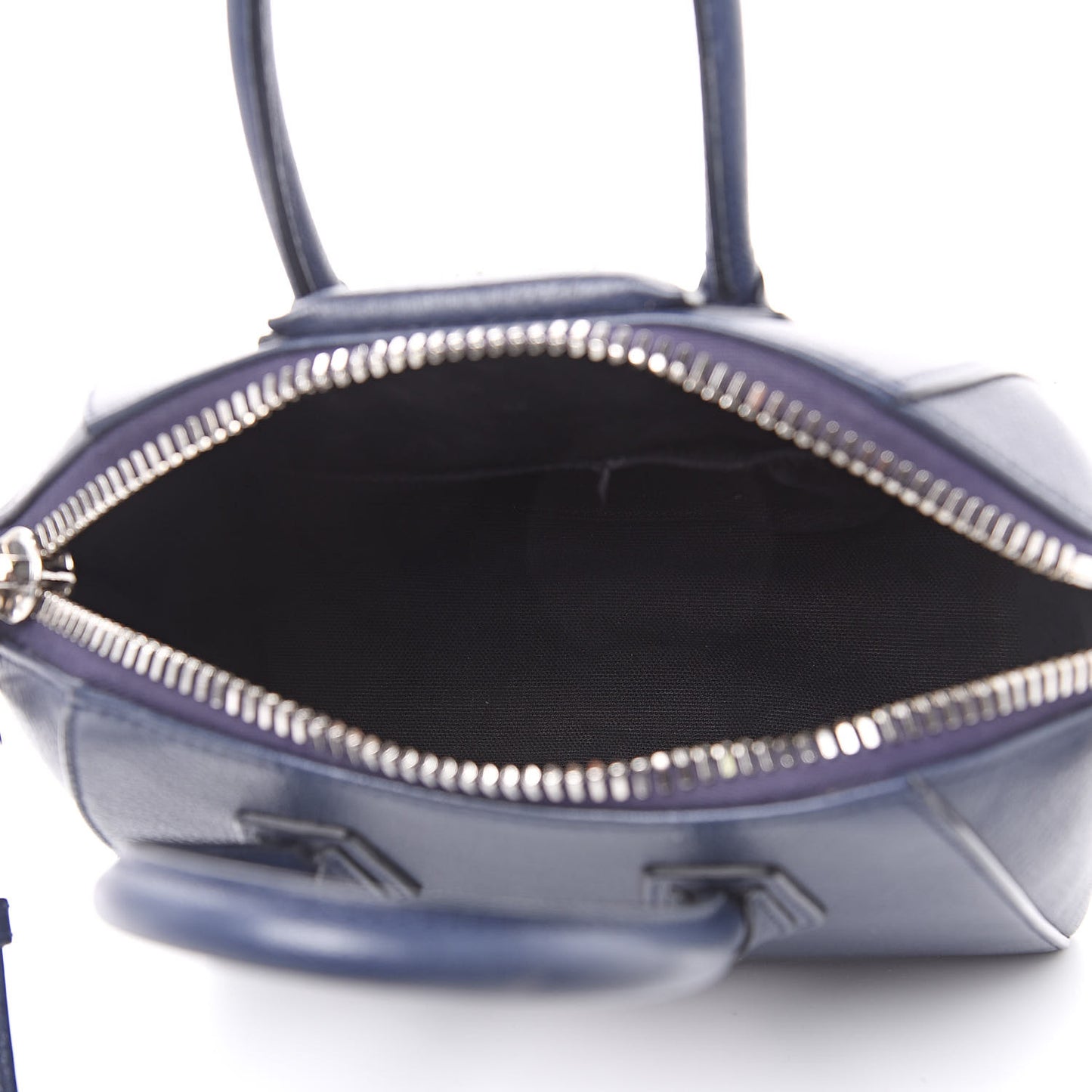 Sugar Goatskin Mini Antigona Navy