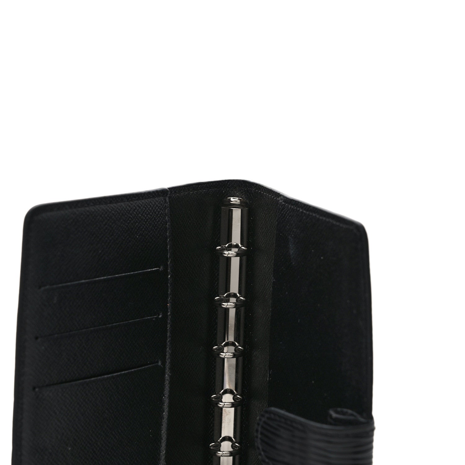 Louis Vuitton Epi Small Ring Agenda Cover Black 9 of 9