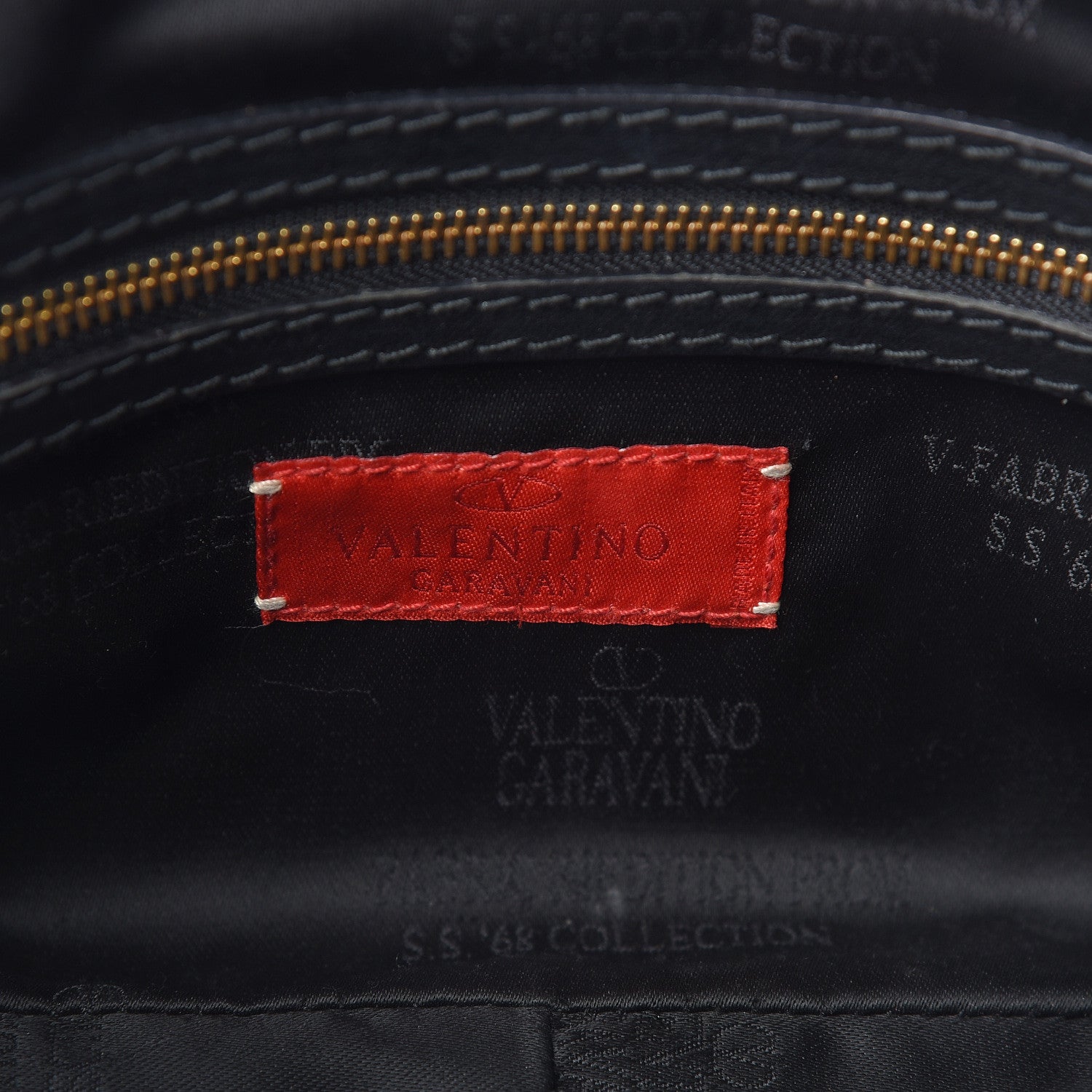 Valentino Garavani Jacquard Print V logo Shoulder Bag Black 6 of 19