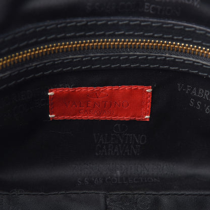 Valentino Garavani Jacquard Print V logo Shoulder Bag Black 6 of 19