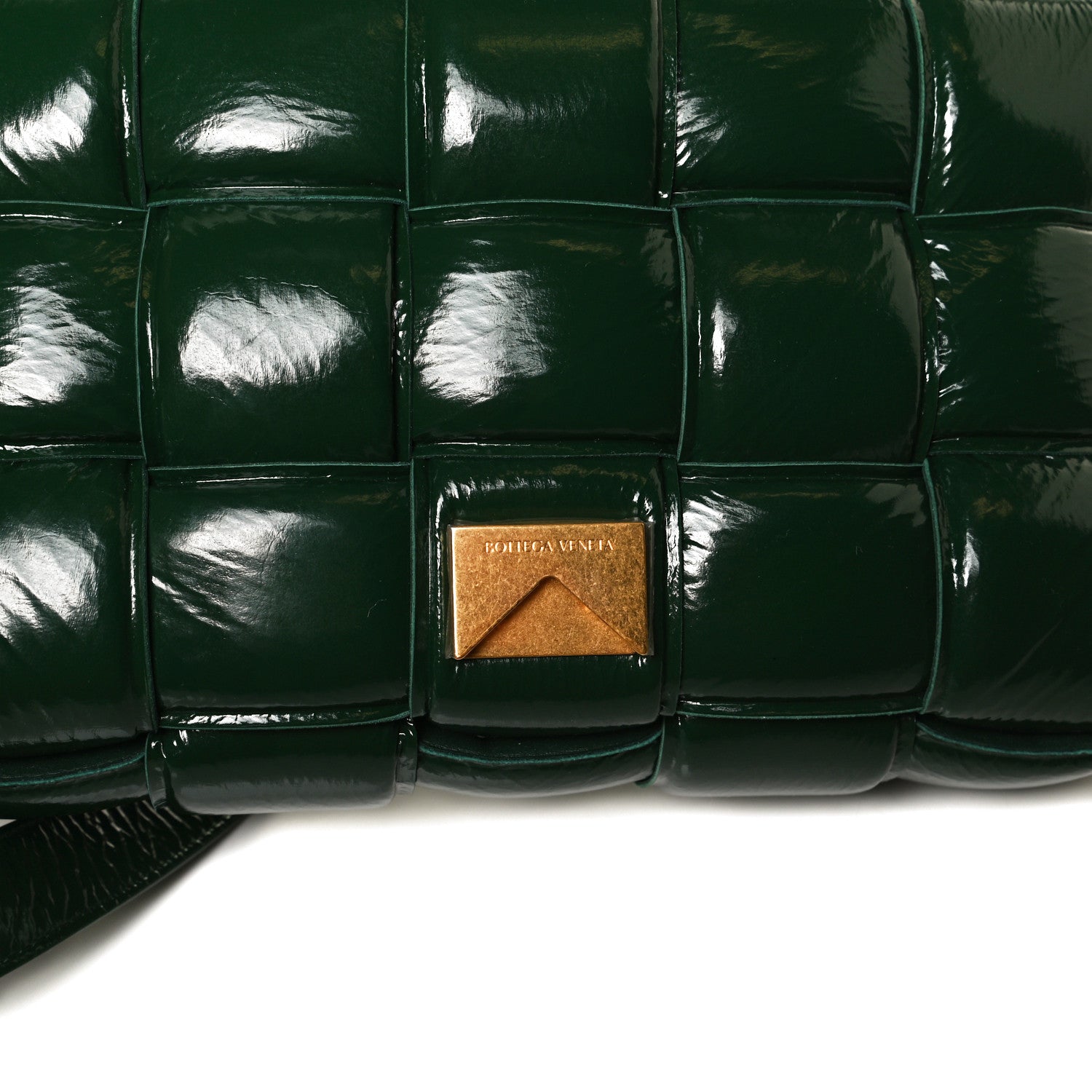 Bottega Veneta Textured Deerskin Maxi Intrecciato Padded Cassette Crossbody Bag Raintree 10 of 11