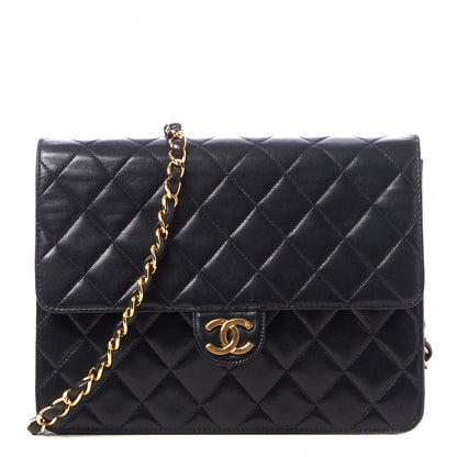 Chanel Lambskin Quilted Small Single Flap Bag Black 1 of 9