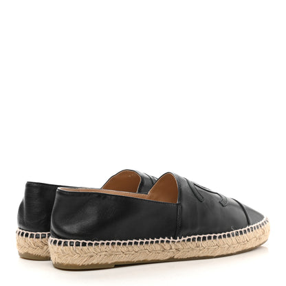 Chanel Lambskin CC Espadrilles 41 Black 4 of 9