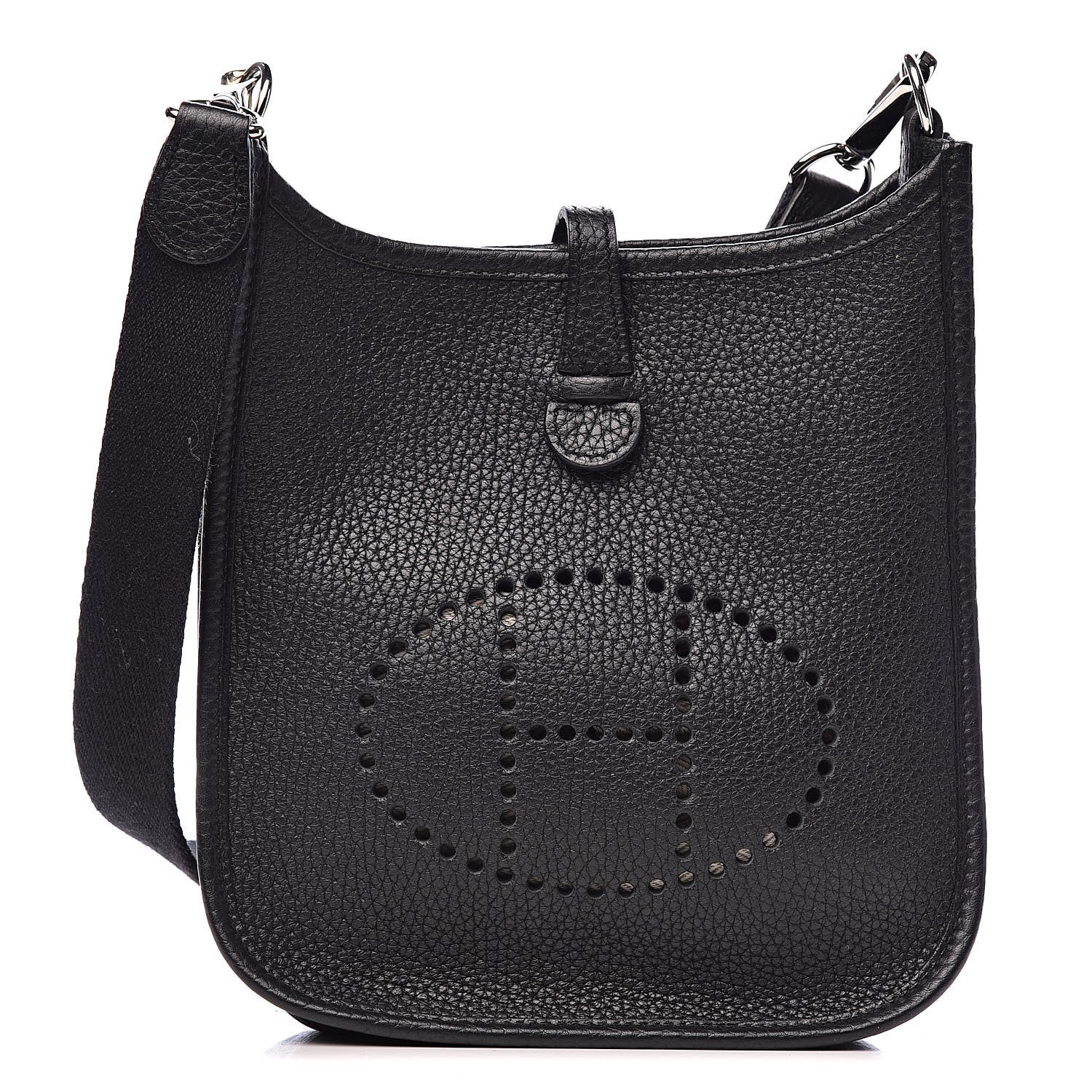 Hermes Taurillon Clemence Evelyne TPM Black 1 of 11