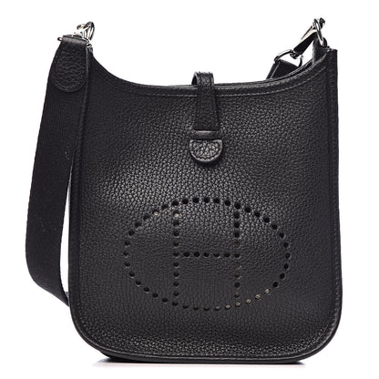 Hermes Taurillon Clemence Evelyne TPM Black 1 of 11
