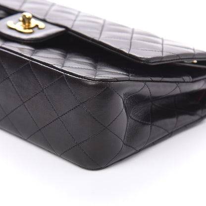 Chanel Lambskin Quilted Medium Double Flap Black 9 of 10