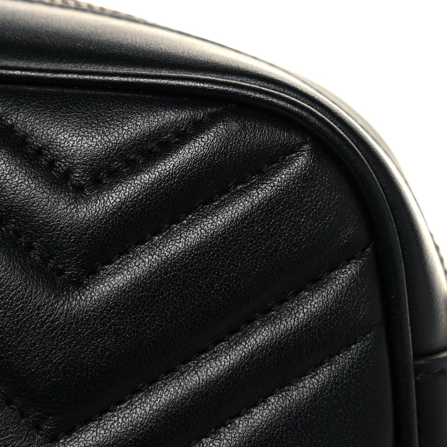 Calfskin Matelasse Small GG Marmont Chain Shoulder Bag Black