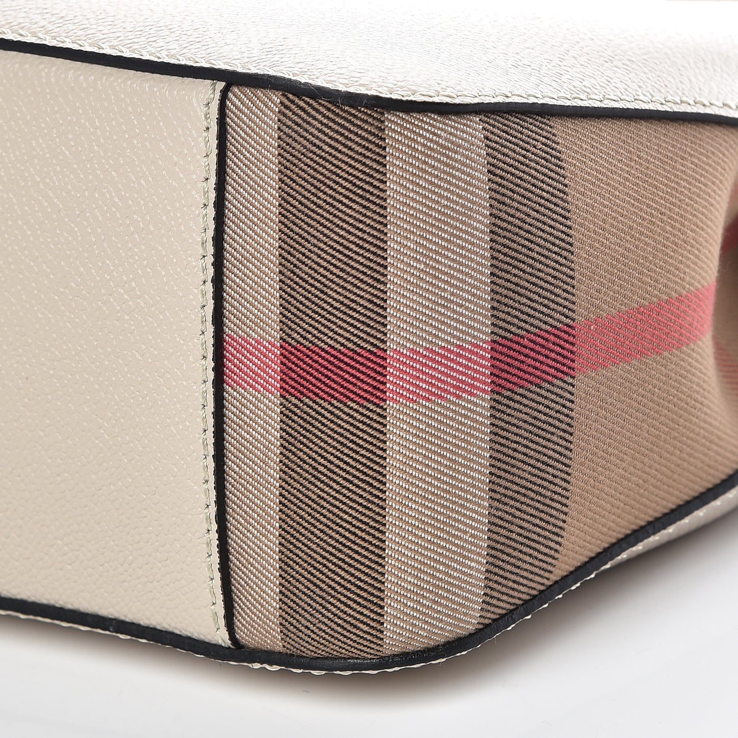 Soft Grain Calfskin House Check Small Helmsley Crossbody Limestone