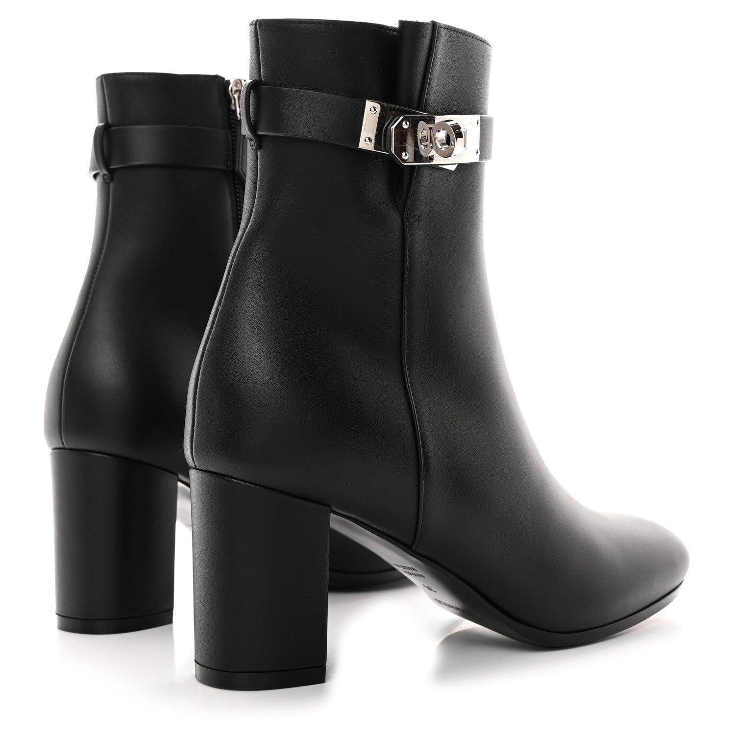 Hermes Calfskin Saint Germain Ankle Boots 36 Black 4 of 10