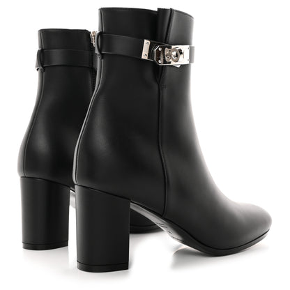 Hermes Calfskin Saint Germain Ankle Boots 36 Black 4 of 10