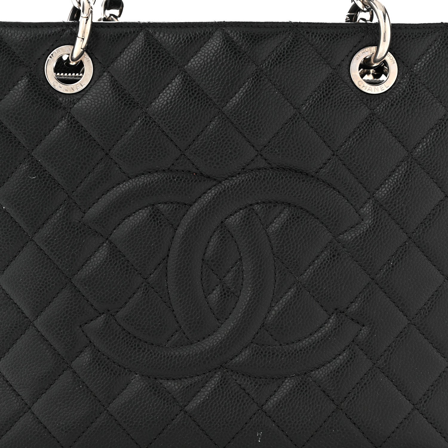 Chanel Caviar Quilted Grand Shopping Tote GST Black 8 of 12