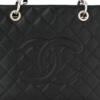 Chanel Caviar Quilted Grand Shopping Tote GST Black 8 of 12