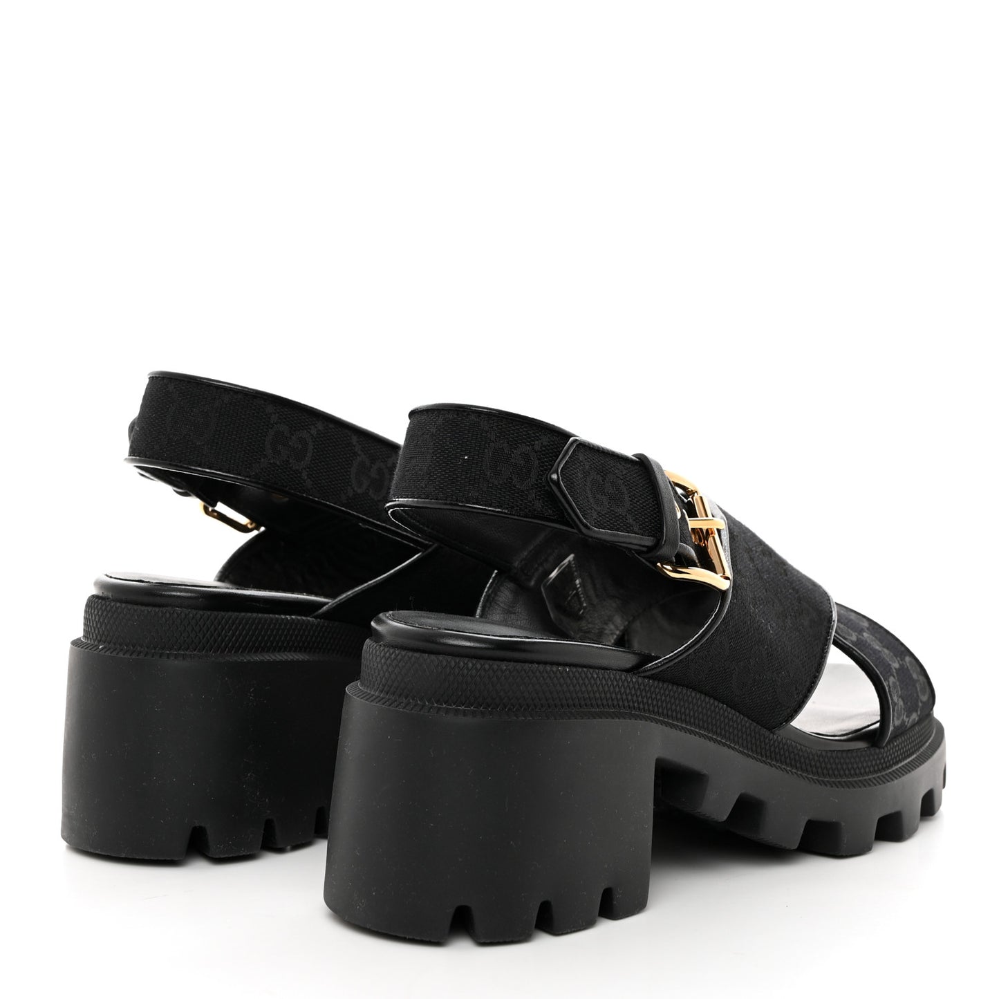 Monogram Granada Kid Trip 40/72mm Lug Sole Sandals 40 Black