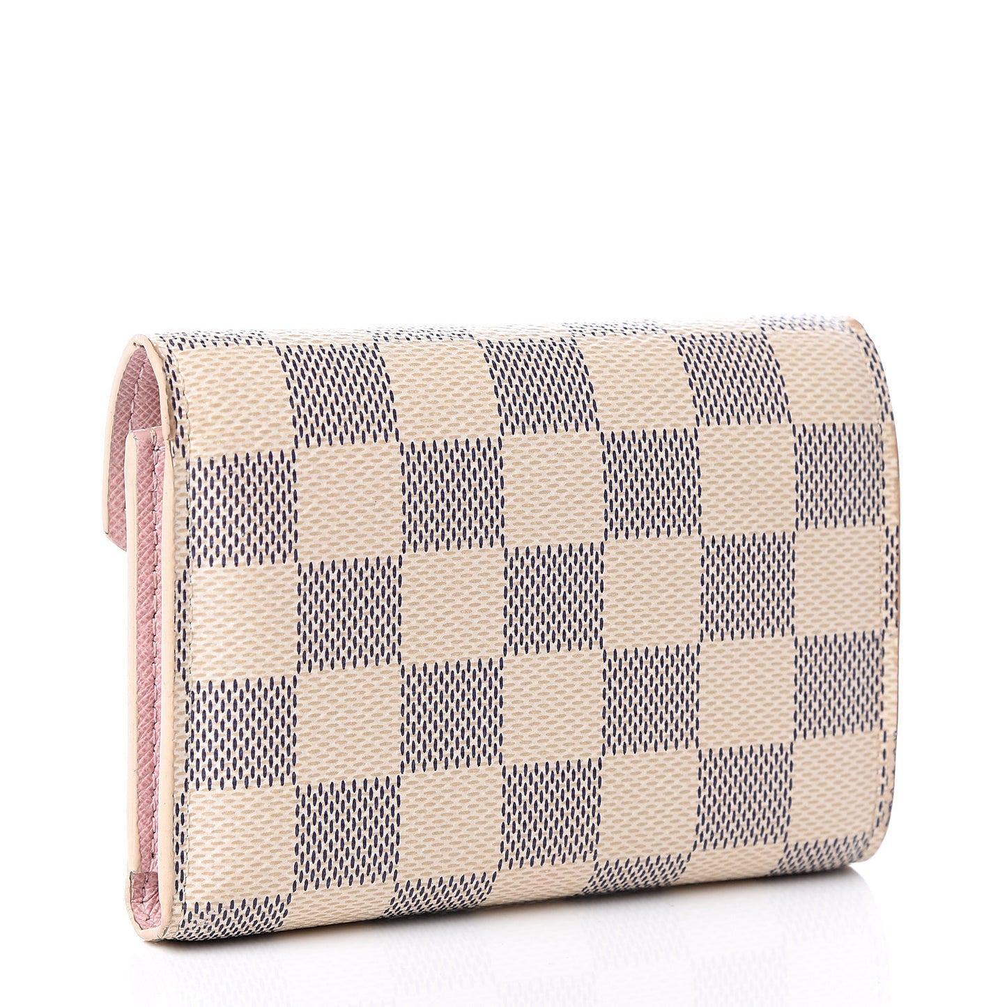Damier Azur Victorine Wallet Rose Ballerine