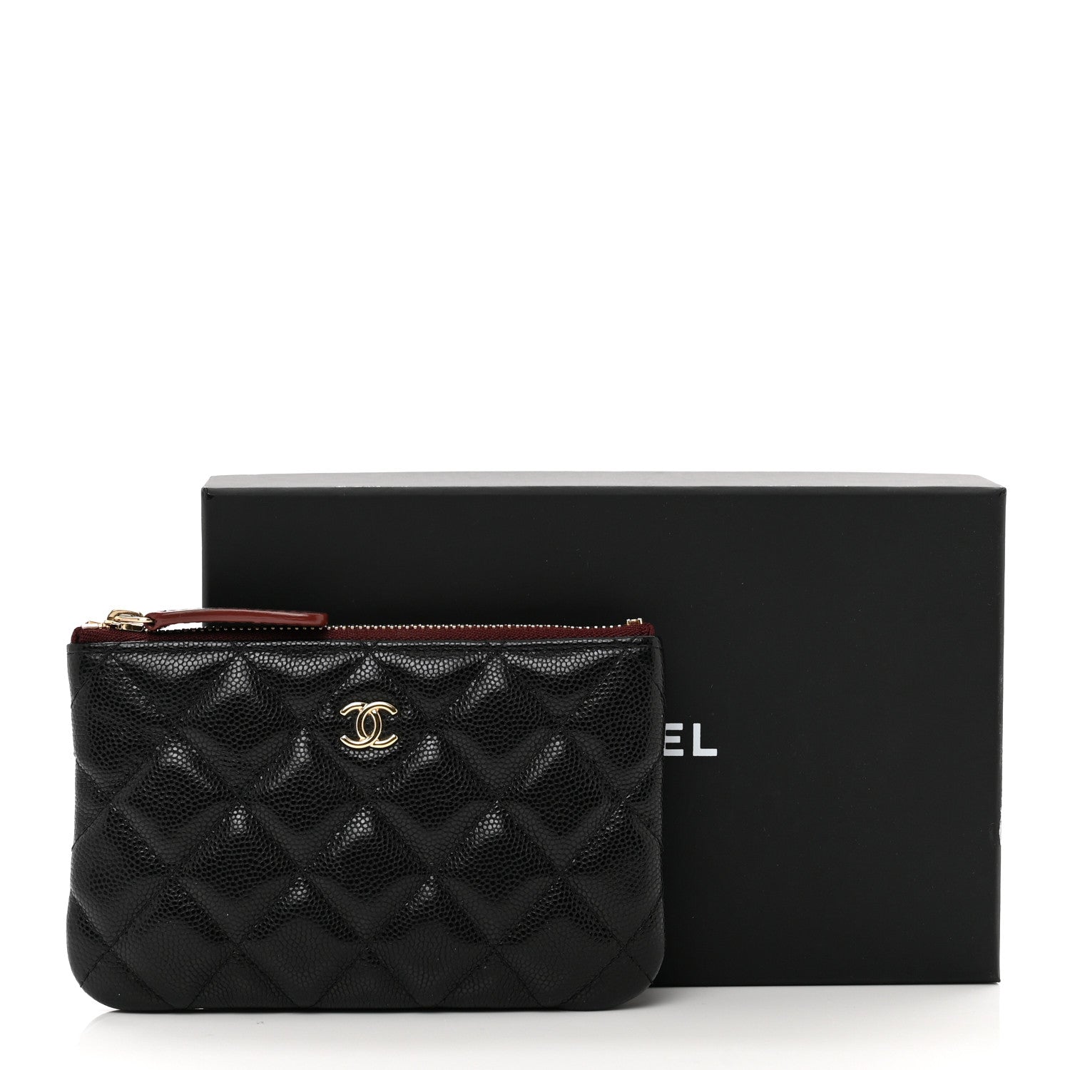 Chanel Caviar Quilted Small Cosmetic Case Black 8 of 8