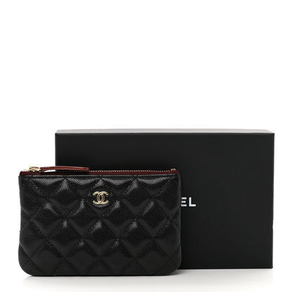 Chanel Caviar Quilted Small Cosmetic Case Black 8 of 8