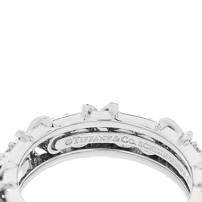 Tiffany Platinum Diamond Schlumberger Sixteen Stone Ring 52 6 4 of 6