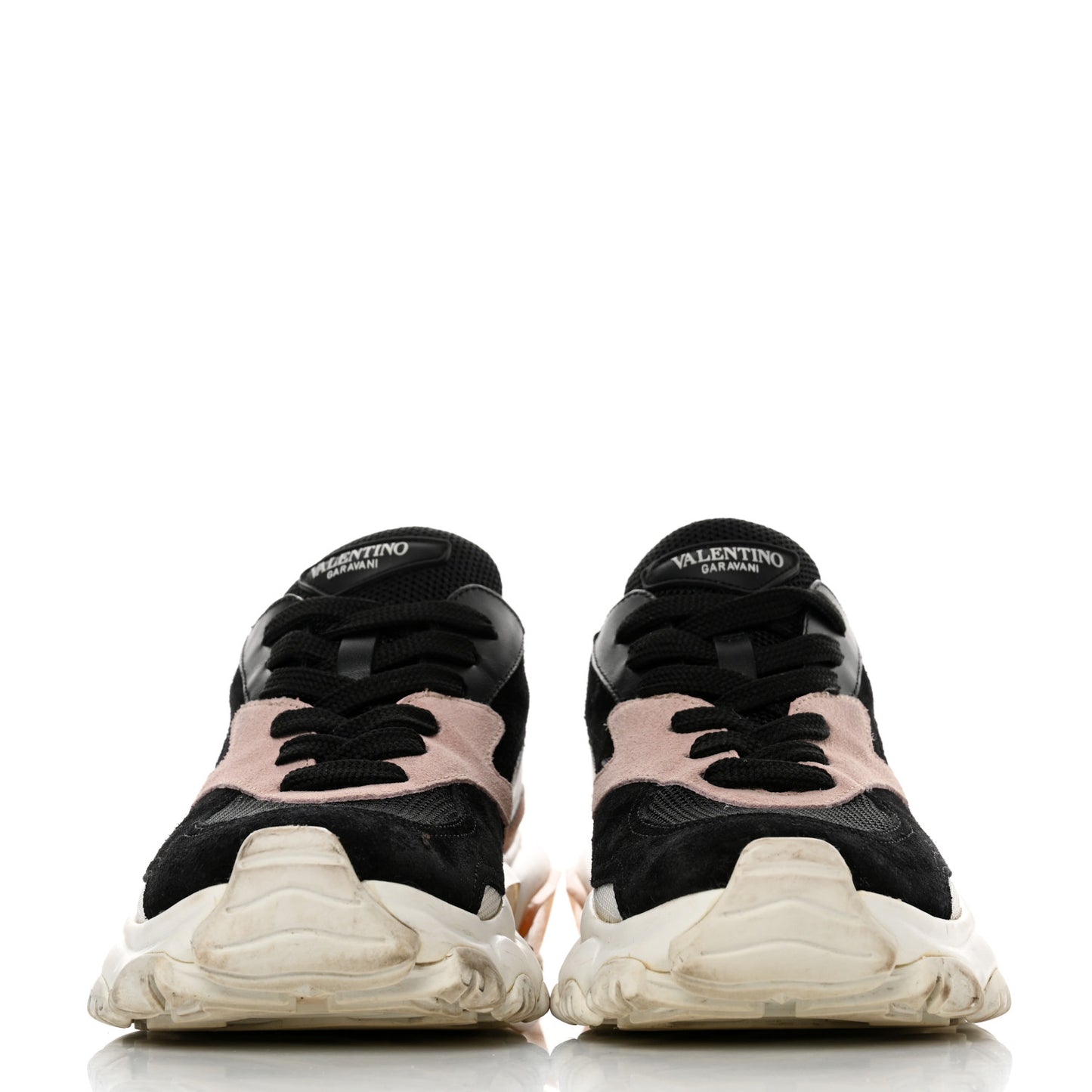 Suede Mesh Womens Bounce Sneakers 37 Black Water Rose