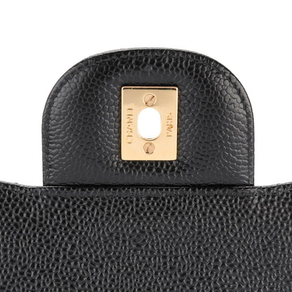 Chanel Caviar Quilted Jumbo Double Flap Black 6 of 8