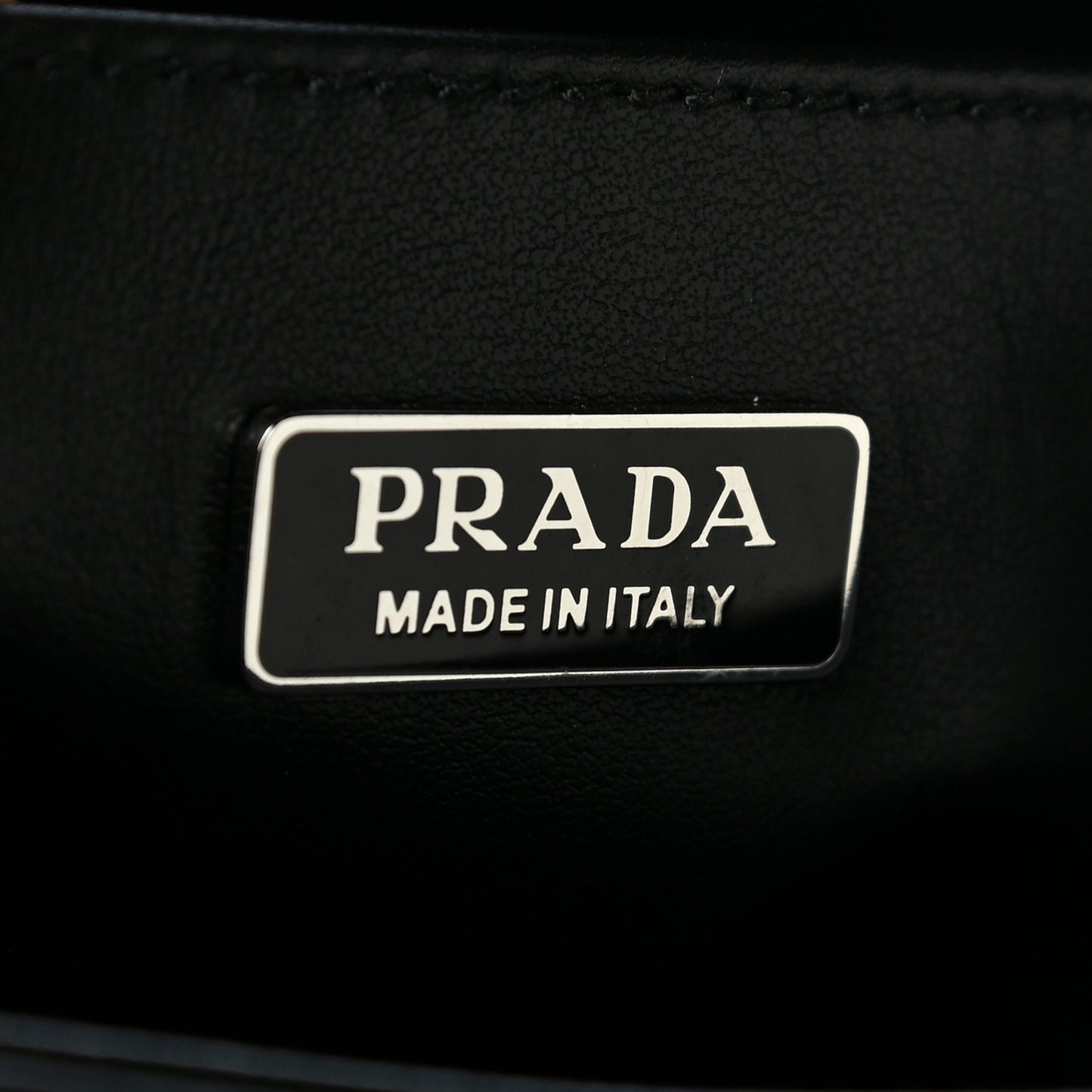 Spazzolato Triangle Small Double Handle Crossbody Tote Black