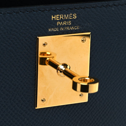 Hermes Epsom Kelly Sellier 28 Bleu Indigo 6 of 13