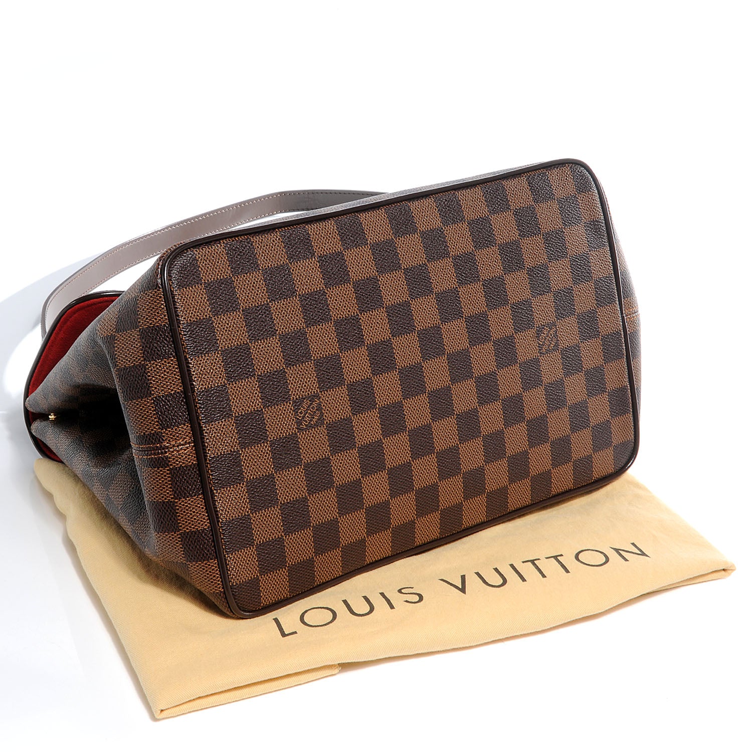 Louis Vuitton Damier Ebene Bergamo MM 4 of 9