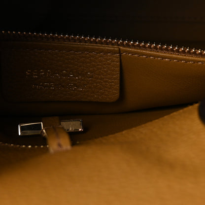 Salvatore Ferragamo Calfskin Small Hug Bag Testa Di Moro Burnt Ocra 6 of 10