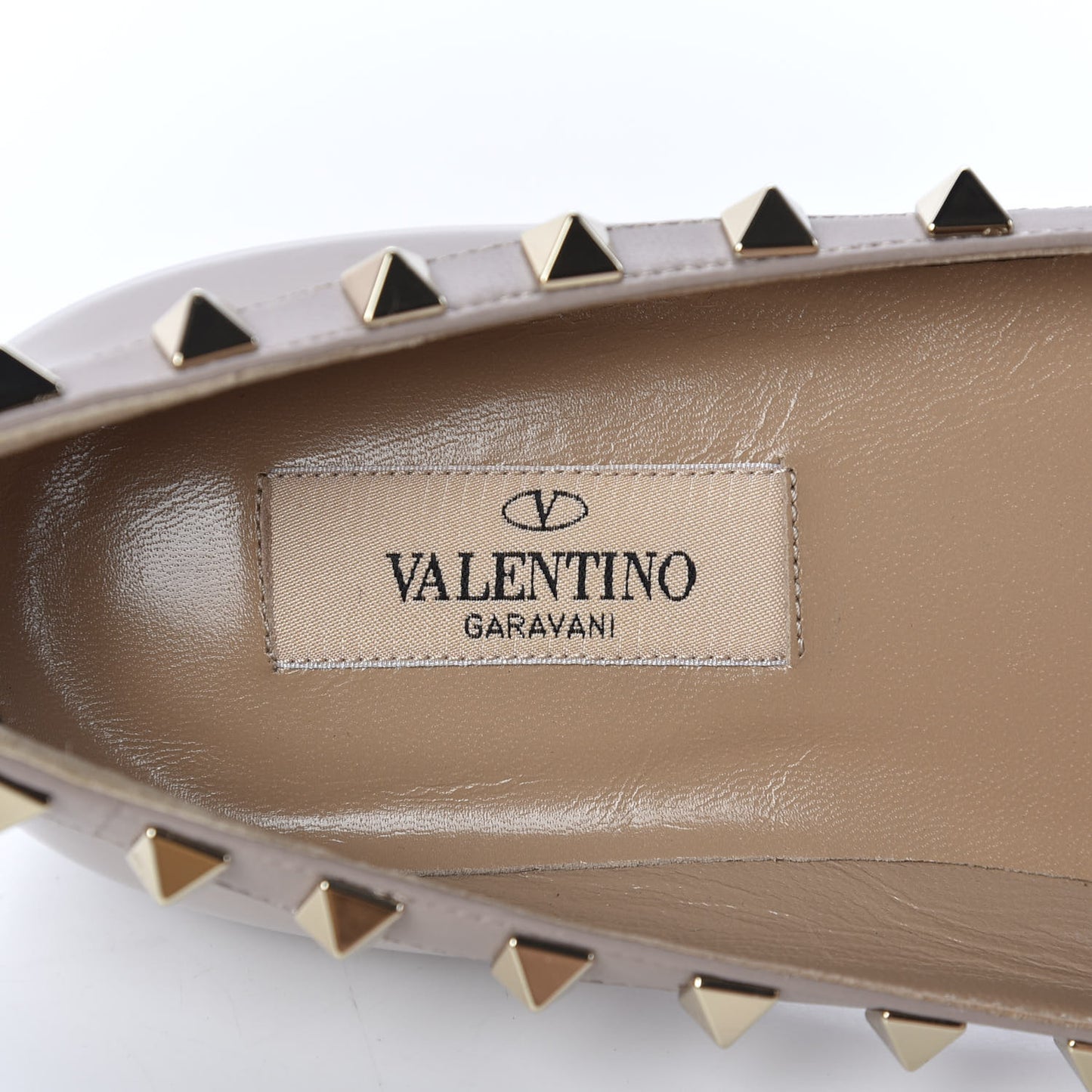 Patent Rockstud Ballerina Flats 36 Poudre