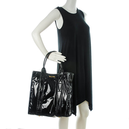 Miu Miu Vinyl Tote Black 2 of 8