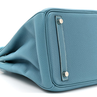 Hermes Togo BIRKIN 30 Blue Jean 10 of 19