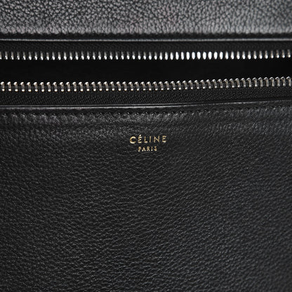 Celine Grained Calfskin Medium Edge Shoulder Bag Black 6 of 17