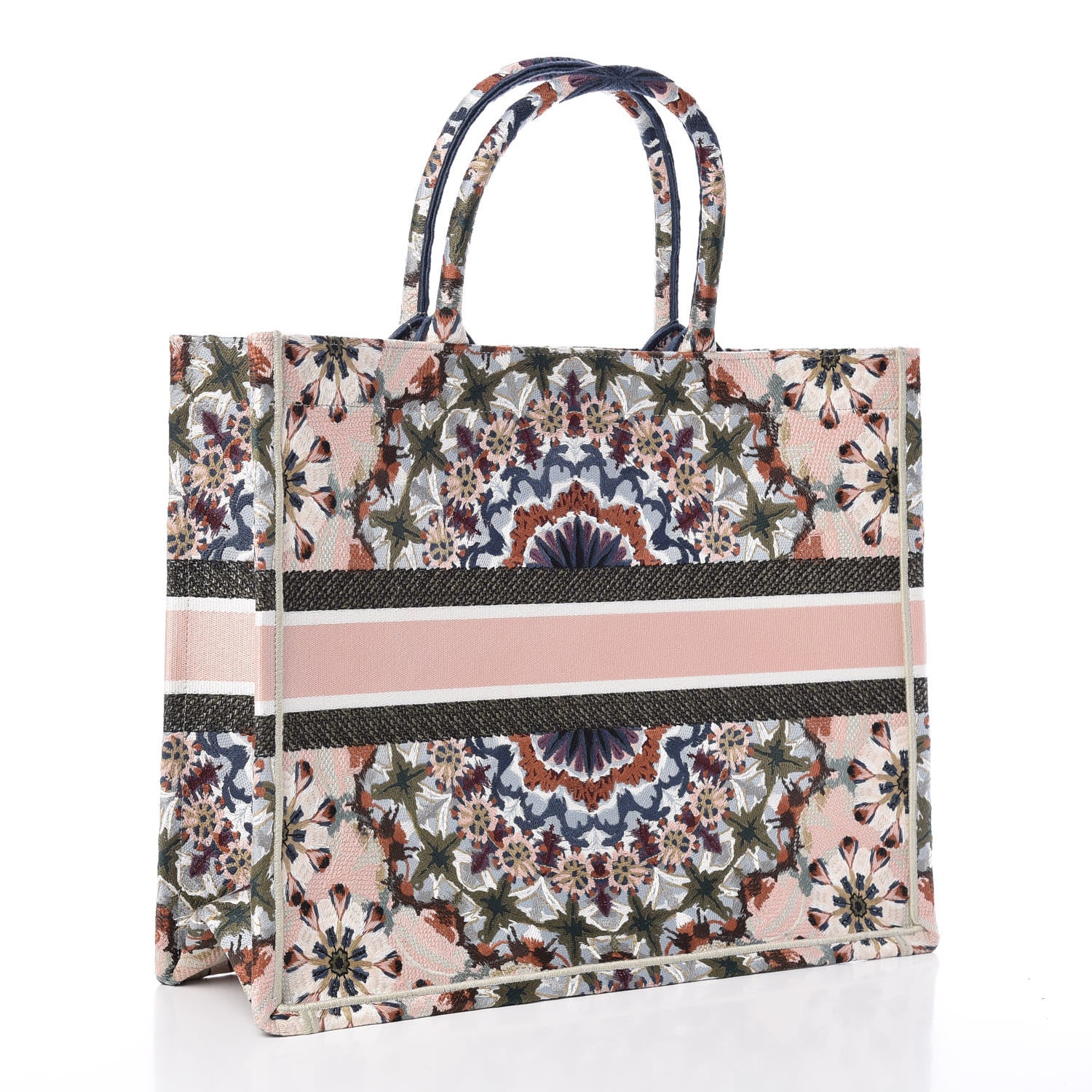 Christian Dior Canvas Embroidered KaleiDioroscopic Book Tote Multicolor 3 of 11