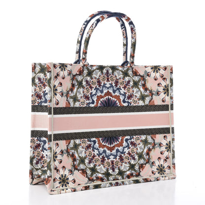 Christian Dior Canvas Embroidered KaleiDioroscopic Book Tote Multicolor 3 of 11