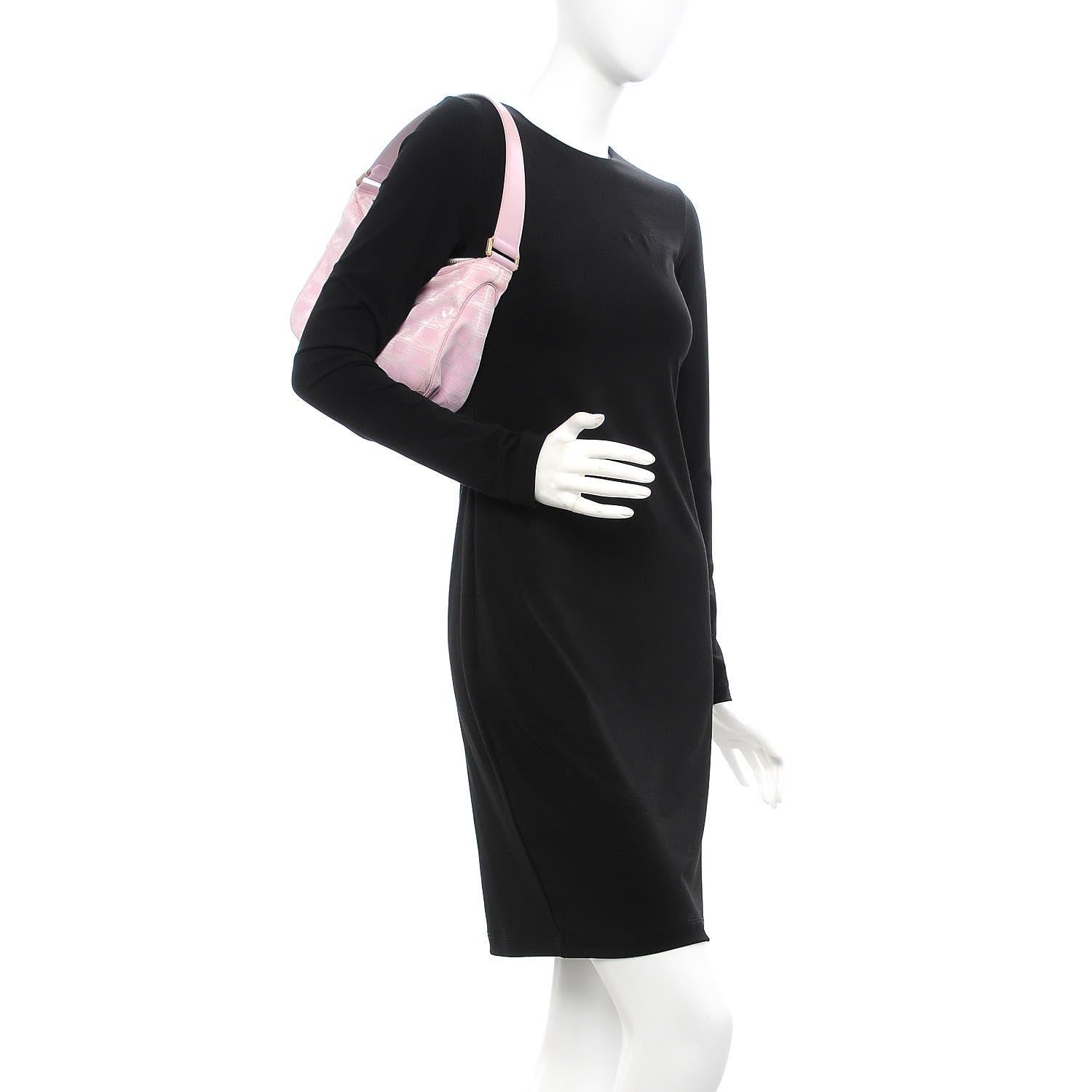 Chanel Nylon Travel Ligne Hobo Pink 2 of 10
