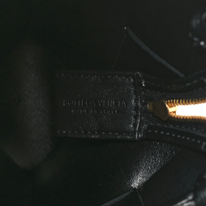 Bottega Veneta Lambskin Maxi Intrecciato Small Cassette Camera Bag Black 6 of 9