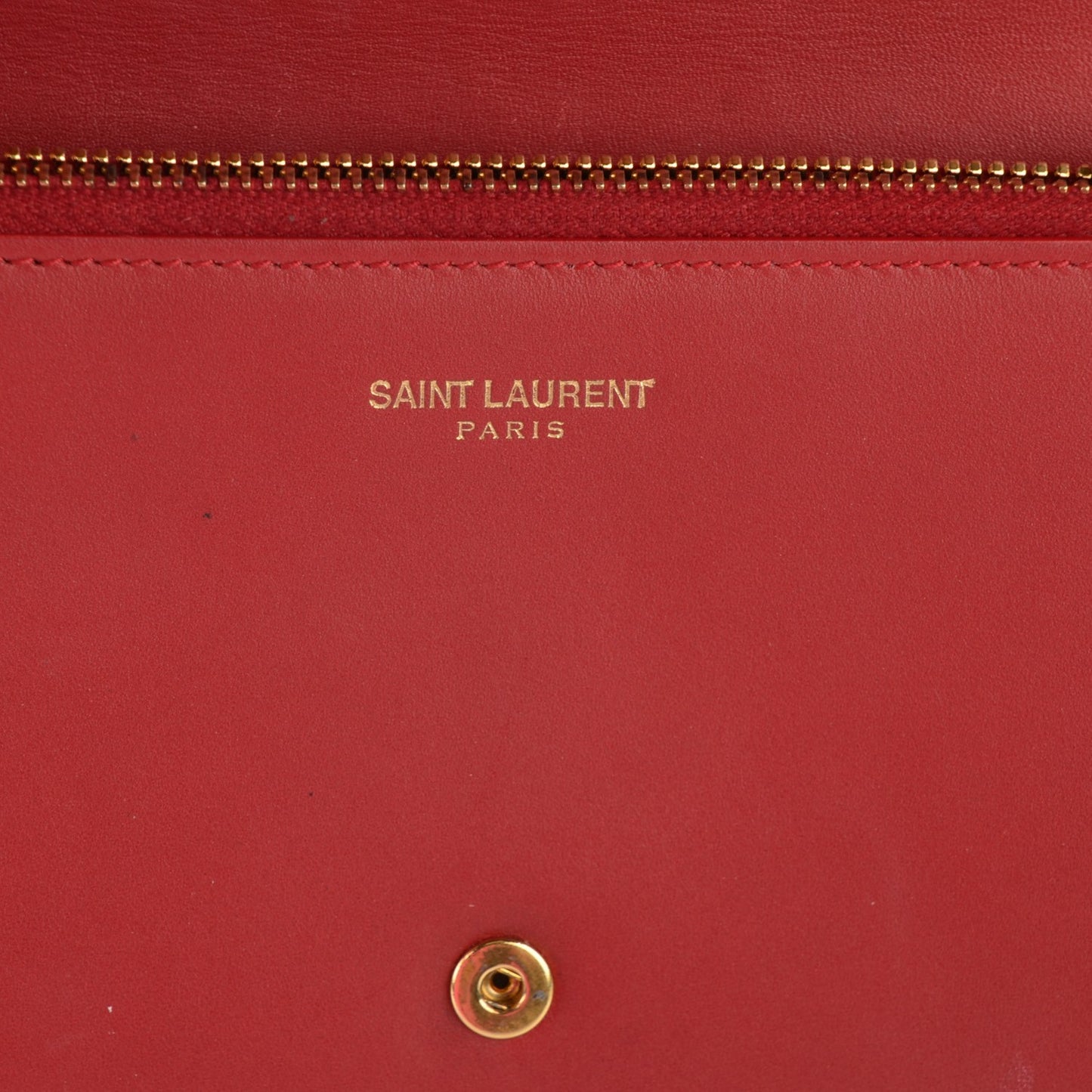 Calfskin Classic Marquage Flap Wallet Red