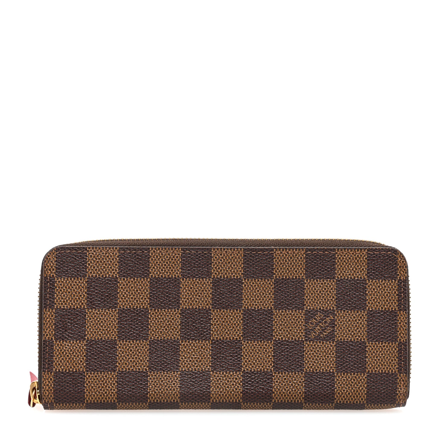 Damier Ebene Clemence Wallet Cherry