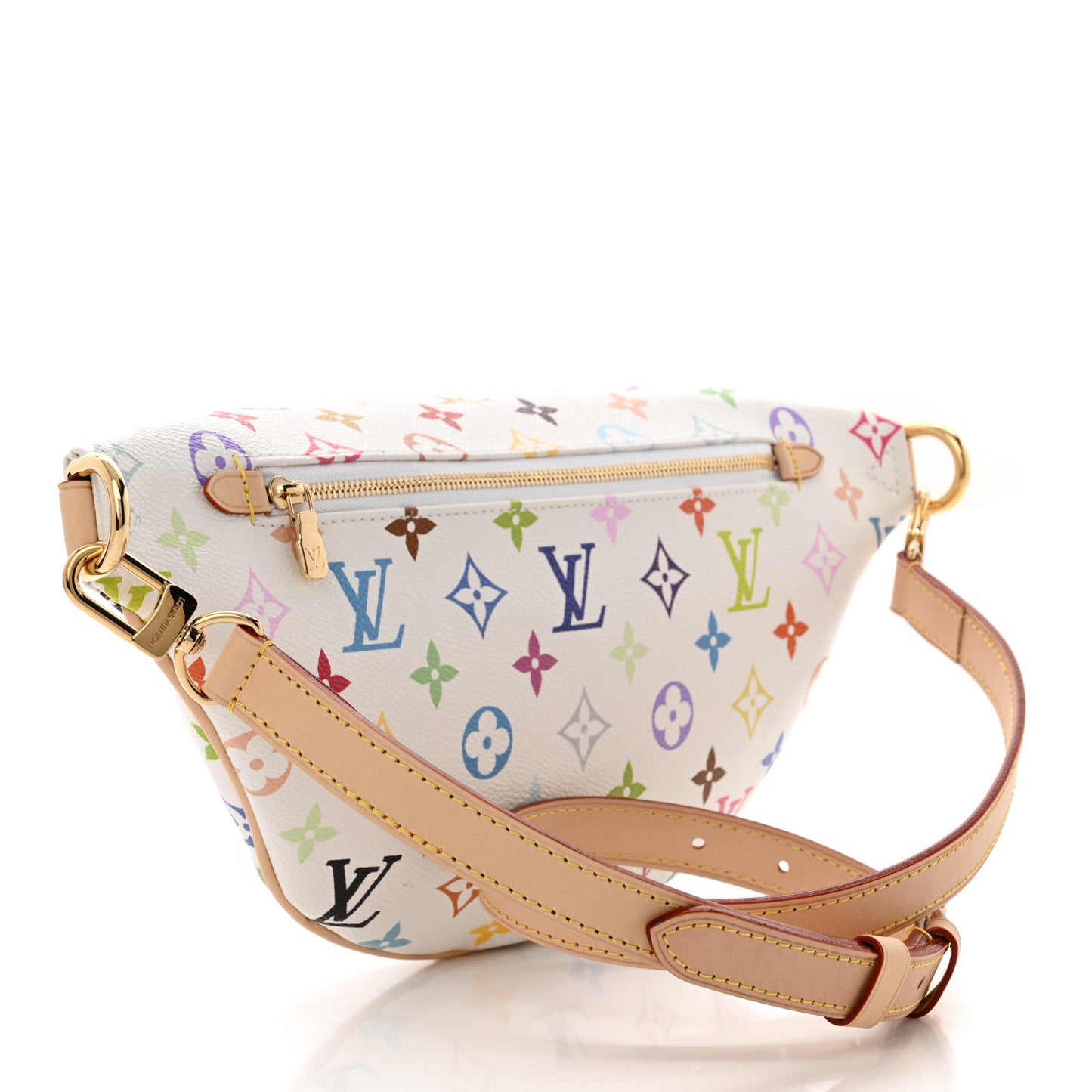 LV X TM Monogram Multicolor High Rise Bumbag White