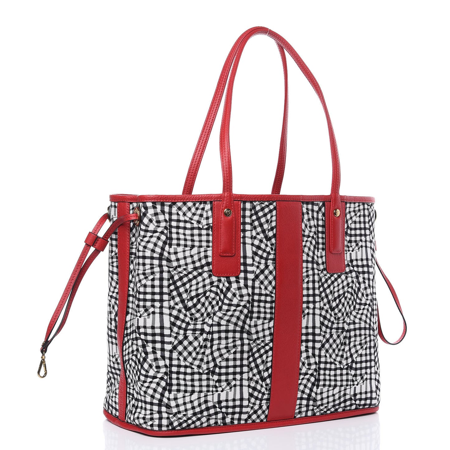 Visetos Medium Liz Reversible Shopper Tote Ruby Red