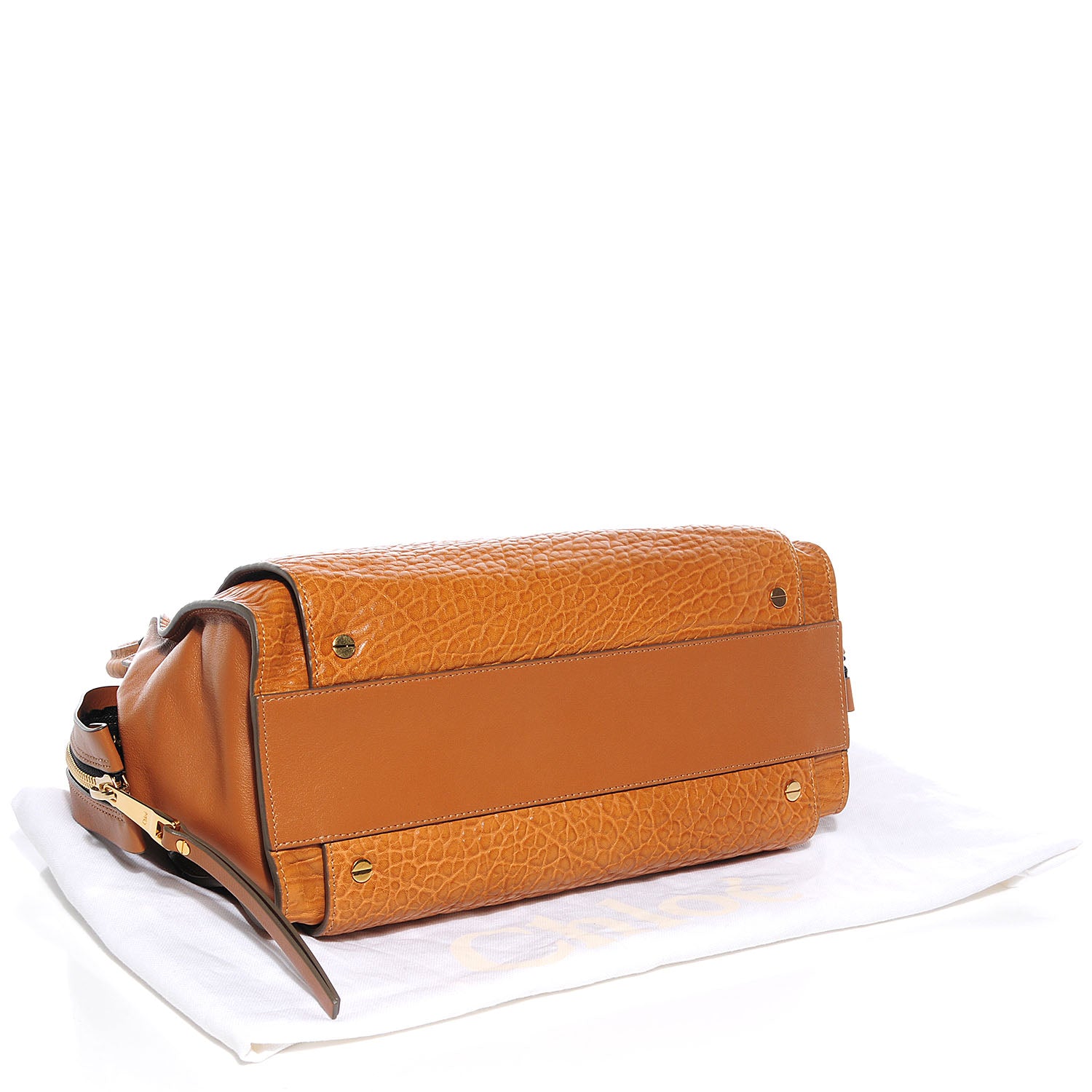 Chloe Pebbled Calfskin Dree Shoulder Bag Brown 4 of 8