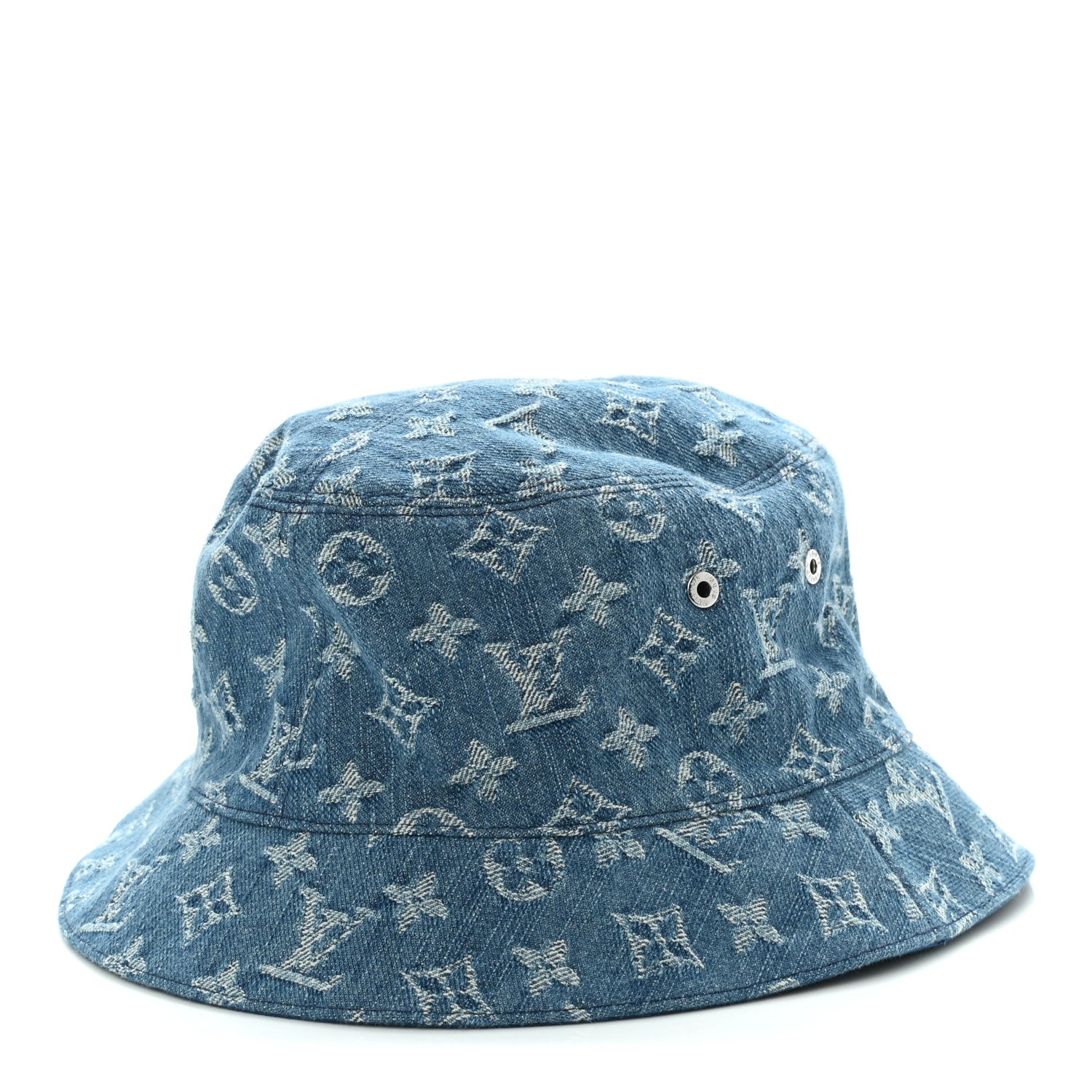 Louis Vuitton Monogram Denim Transformable Bob Bucket Hat 60 Blue 1 of 8