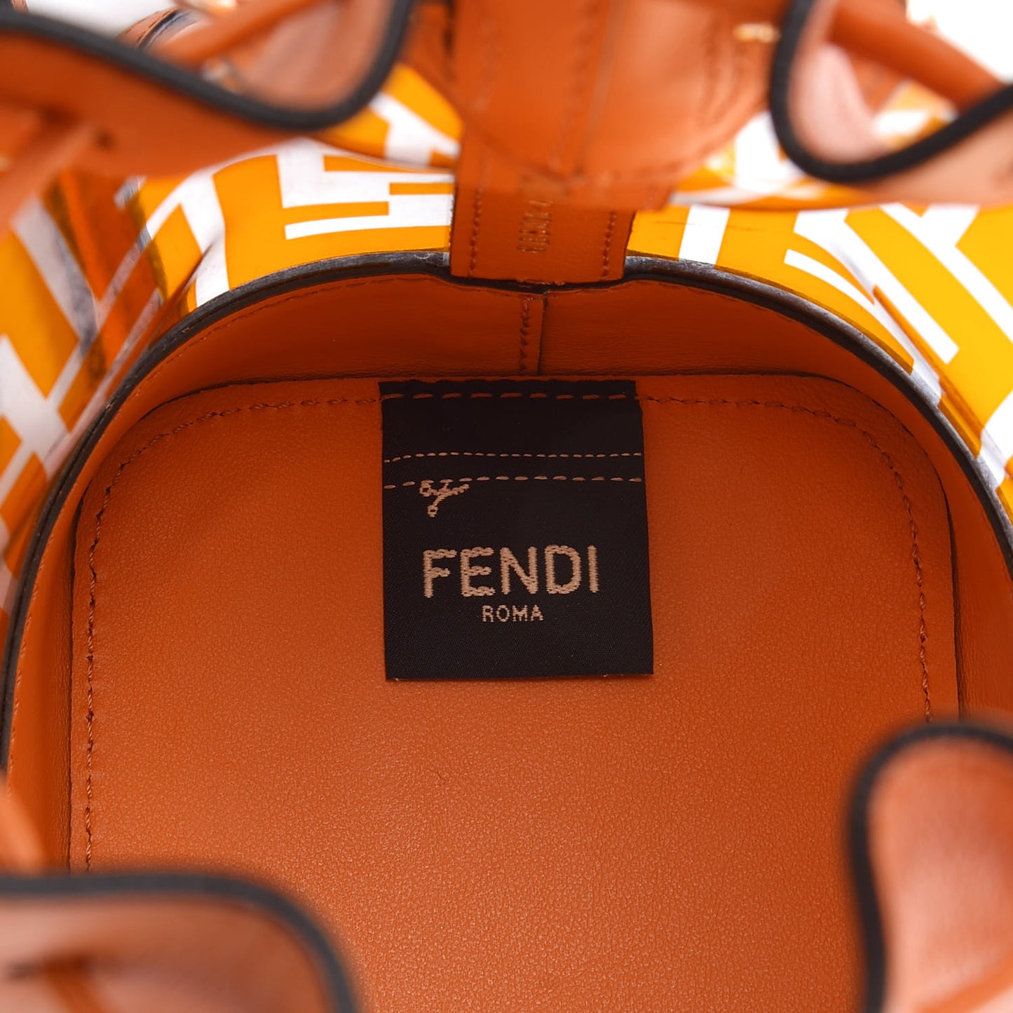 TPU FF Vitello Grace F is Fendi Mini Mon Tresor Bucket Bag Aranciata