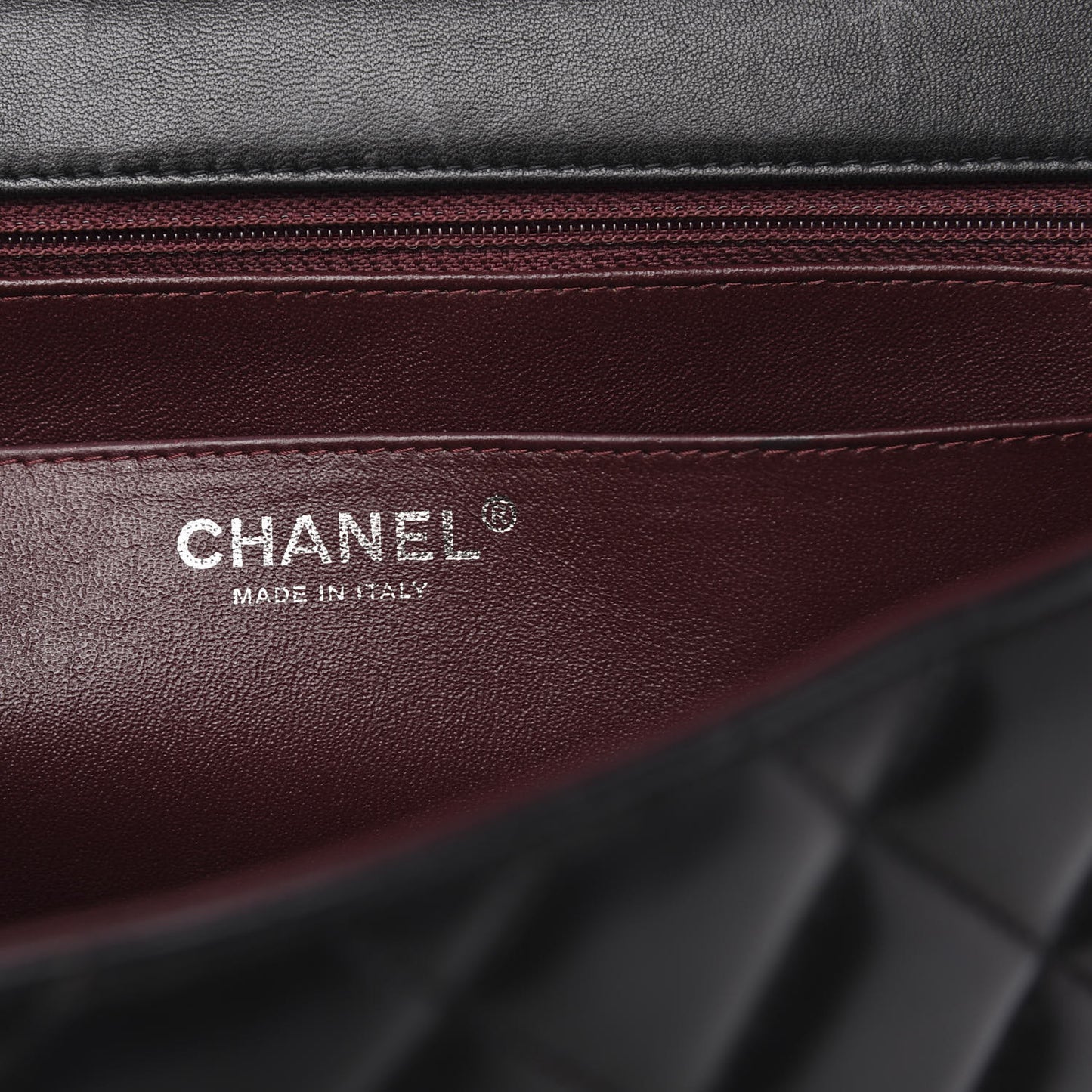 Lambskin Quilted Maxi Single Flap Black